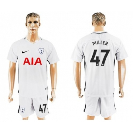 Tottenham Hotspur 47 Miller White Home Soccer Club Jersey