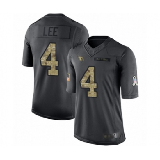 Youth Arizona Cardinals 4 Andy Lee Limited Black 2016 Salute to Service Football Jersey