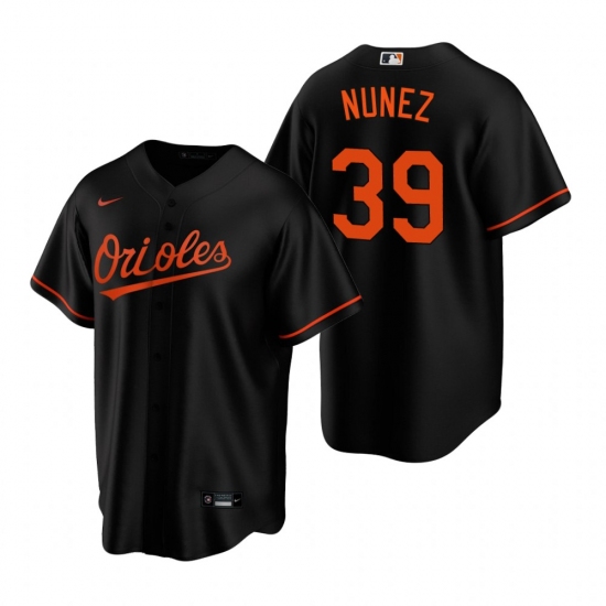 Men's Nike Baltimore Orioles 39 Renato Nunez Black Alternate Stitched Baseball Jersey