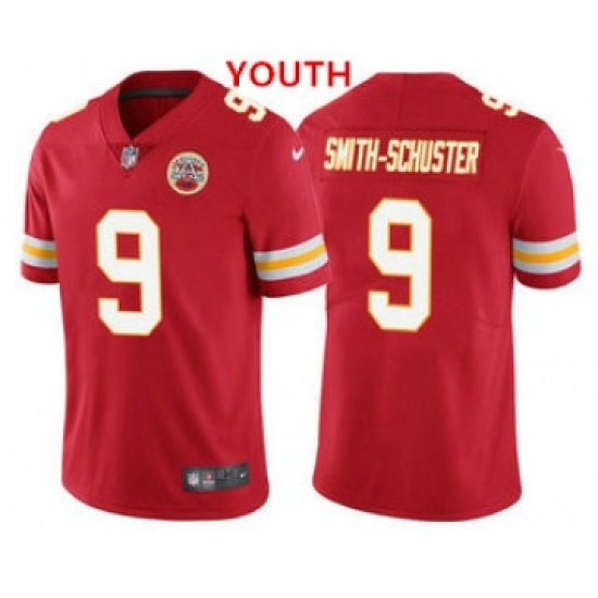 Youth Kansas City Chiefs 9 JuJu Smith-Schuster Red 2022 Vapor Untouchable Stitched NFL Nike Limited Jersey