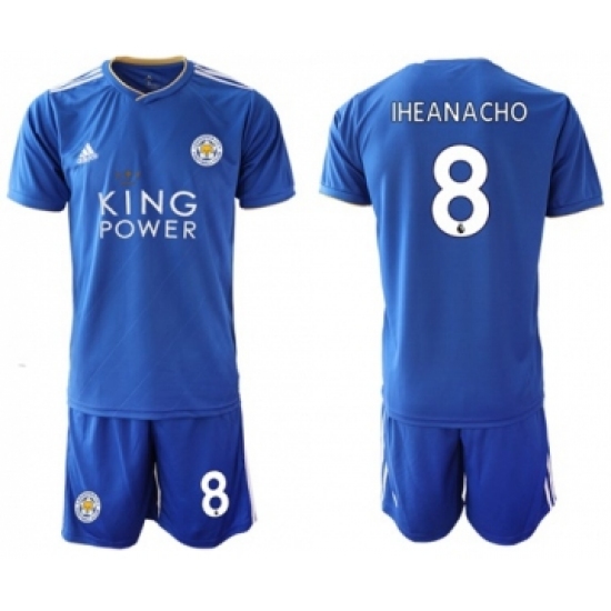 Leicester City 8 Iheanacho Home Soccer Club Jersey