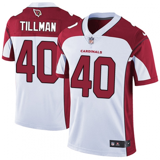Men's Nike Arizona Cardinals 40 Pat Tillman White Vapor Untouchable Limited Player NFL Jersey