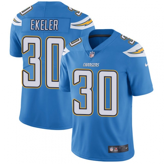 Youth Nike Los Angeles Chargers 30 Austin Ekeler Electric Blue Alternate Vapor Untouchable Limited Player NFL Jersey