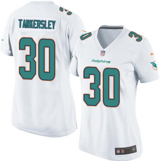 Women's Nike Miami Dolphins 30 Cordrea Tankersley Game White NFL Jersey