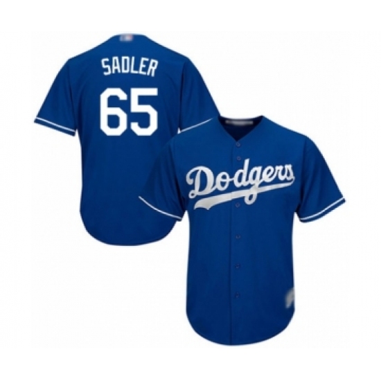 Men's Los Angeles Dodgers 65 Casey Sadler Royal Blue Alternate Flex Base Authentic Collection Baseball Player Jersey
