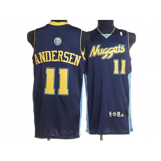 Nuggets 11 Chris Andersen Stitched Dark Blue NBA Jersey
