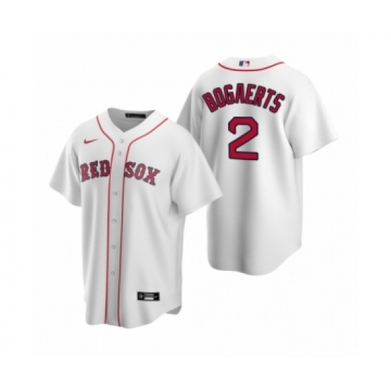 Men's Boston Red Sox 2 Xander Bogaerts Nike White Replica Home Jersey