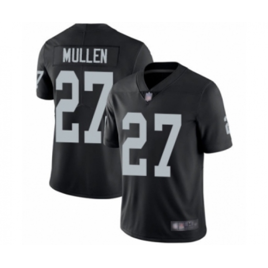 Men's Oakland Raiders 27 Trayvon Mullen Black Team Color Vapor Untouchable Limited Player Football Jersey