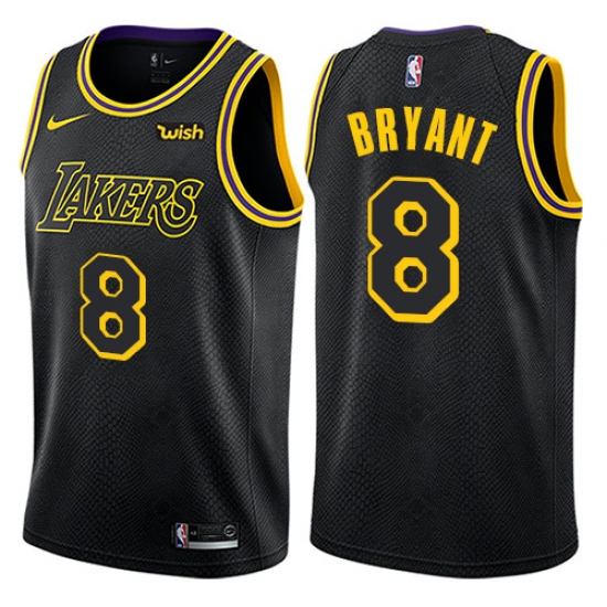 Women's Nike Los Angeles Lakers 8 Kobe Bryant Swingman Black NBA Jersey - City Edition