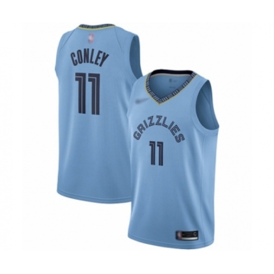 Women's Memphis Grizzlies 11 Mike Conley Swingman Blue Finished Basketball Jersey Statement Edition