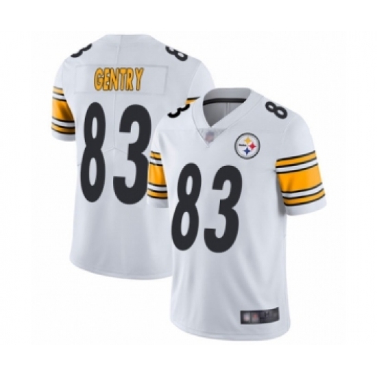 Men's Pittsburgh Steelers 83 Zach Gentry White Vapor Untouchable Limited Player Football Jersey