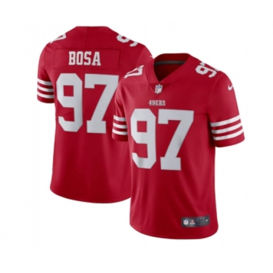 Men's San Francisco 49ers 97 Nike Bosa 2022 New Scarlet Vapor Untouchable Limited Stitched Football Jersey