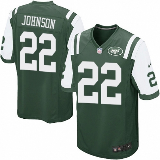 Men's Nike New York Jets 22 Trumaine Johnson Game Green Team Color NFL Jersey
