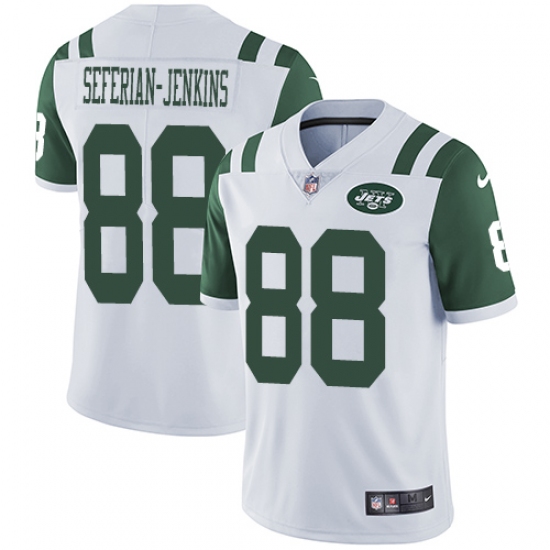 Men's Nike New York Jets 88 Austin Seferian-Jenkins White Vapor Untouchable Limited Player NFL Jersey