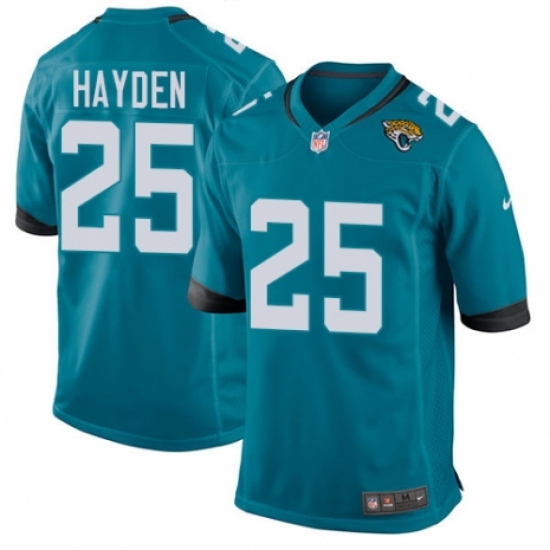 Men's Nike Jacksonville Jaguars 25 D.J. Hayden Game Black Alternate NFL Jersey