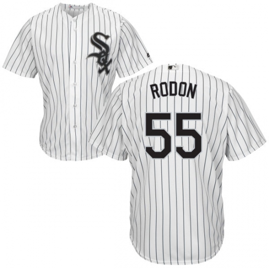 Men's Majestic Chicago White Sox 55 Carlos Rodon White Home Flex Base Authentic Collection MLB Jersey