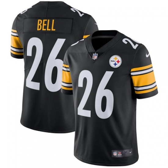Youth Nike Pittsburgh Steelers 26 Le'Veon Bell Black Team Color Vapor Untouchable Limited Player NFL Jersey