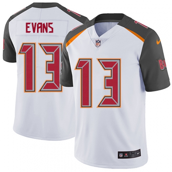 Men's Nike Tampa Bay Buccaneers 13 Mike Evans White Vapor Untouchable Limited Player NFL Jersey