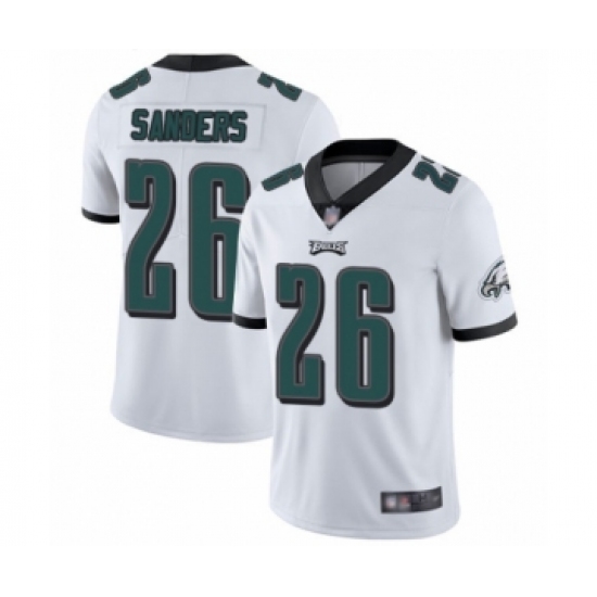 Youth Philadelphia Eagles 26 Miles Sanders White Vapor Untouchable Limited Player Football Jersey