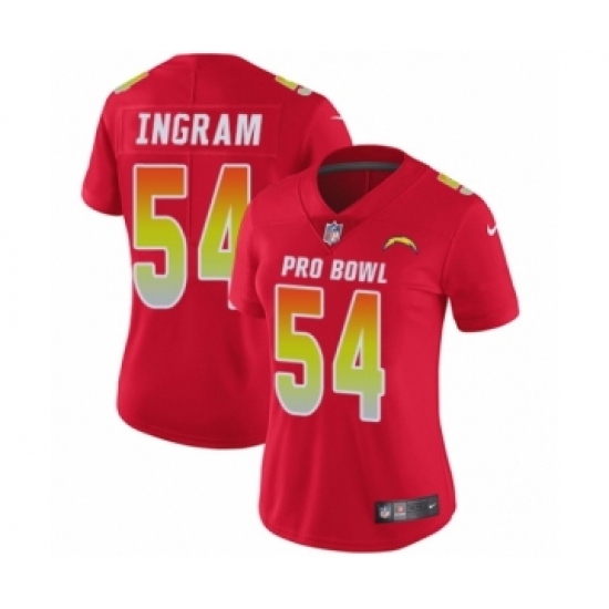 Women's Nike Los Angeles Chargers 54 Melvin Ingram Limited Red AFC 2019 Pro Bowl NFL Jersey