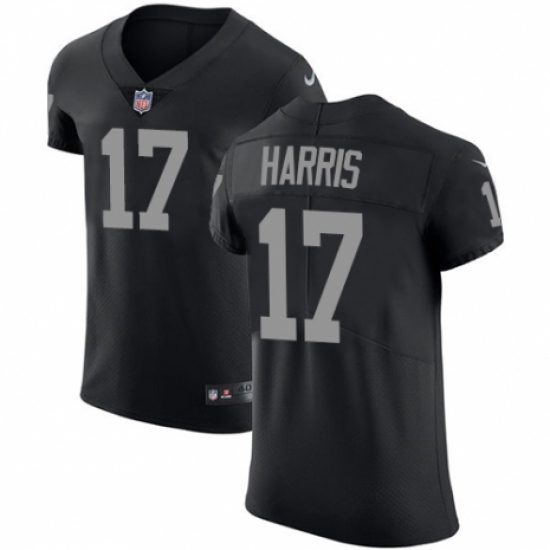 Men's Nike Oakland Raiders 17 Dwayne Harris Black Team Color Vapor Untouchable Elite Player NFL Jersey