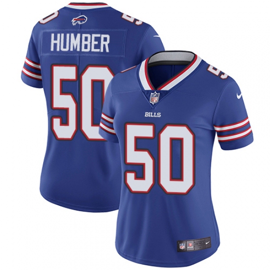 Women's Nike Buffalo Bills 50 Ramon Humber Royal Blue Team Color Vapor Untouchable Limited Player NFL Jersey