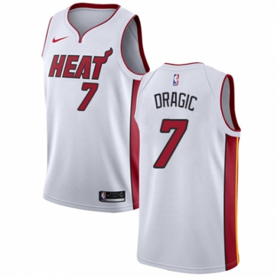 Women's Nike Miami Heat 7 Goran Dragic Swingman NBA Jersey - Association Edition