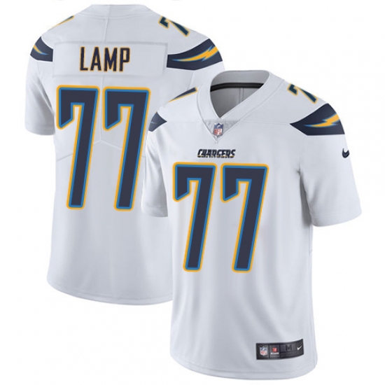 Youth Nike Los Angeles Chargers 77 Forrest Lamp White Vapor Untouchable Limited Player NFL Jersey