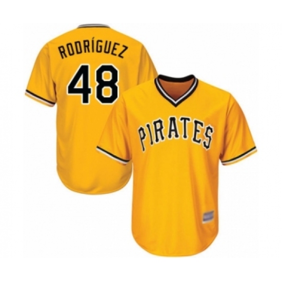 Youth Pittsburgh Pirates 48 Richard Rodriguez Authentic Gold Alternate Cool Base Baseball Player Jersey