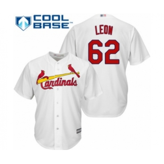 Youth St. Louis Cardinals 62 Daniel Ponce de Leon Authentic White Home Cool Base Baseball Player Jersey