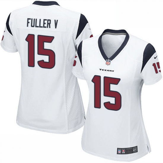 Women's Nike Houston Texans 15 Will Fuller V Game White NFL Jersey