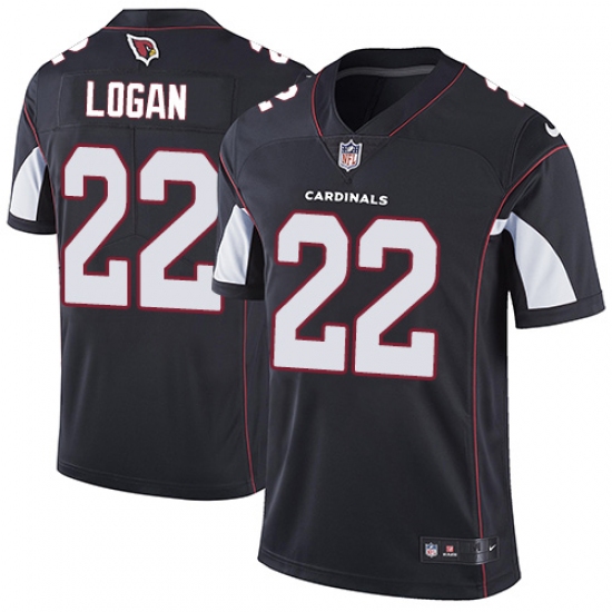 Men's Nike Arizona Cardinals 22 T. J. Logan Black Alternate Vapor Untouchable Limited Player NFL Jersey
