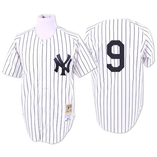 Men's Mitchell and Ness 1961 New York Yankees 9 Roger Maris Replica White Throwback MLB Jersey