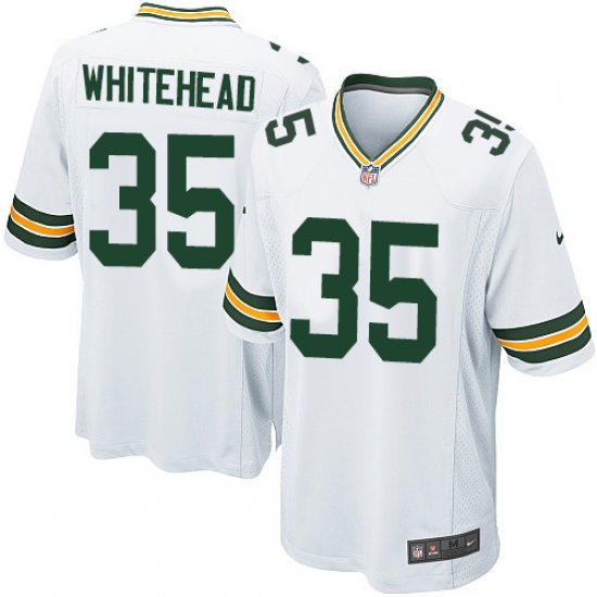 Men's Nike Green Bay Packers 35 Jermaine Whitehead Game White NFL Jersey