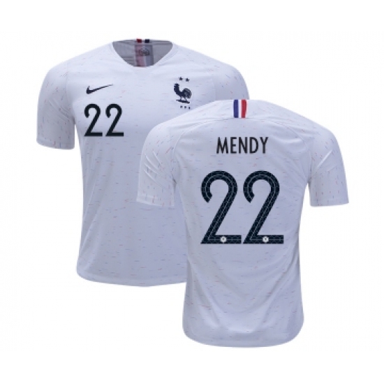 France 22 Mendy Away Soccer Country Jersey