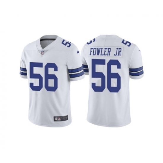 Men's Dallas Cowboys 56 Dante Fowler Jr. White Vapor Limited Stitched Jersey