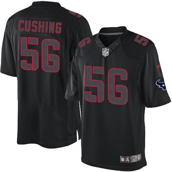 Men's Nike Houston Texans 56 Brian Cushing Limited Black Impact NFL Jersey