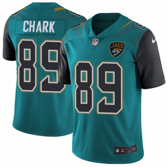 Men's Nike Jacksonville Jaguars 89 DJ Chark Teal Green Team Color Vapor Untouchable Limited Player NFL Jersey