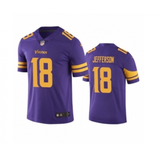 Minnesota Vikings 18 Justin Jefferson Color Rush Limited Purple Jersey