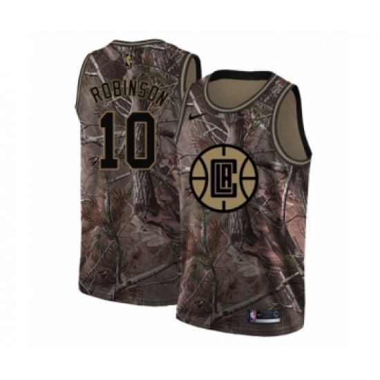 Women's Nike Los Angeles Clippers 10 Jerome Robinson Swingman Camo Realtree Collection NBA Jersey