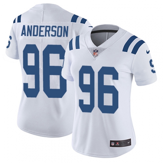 Women's Nike Indianapolis Colts 96 Henry Anderson Elite White NFL Jersey