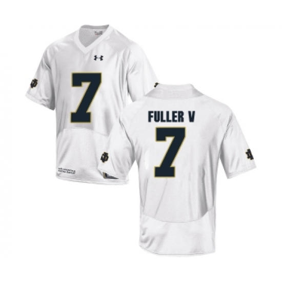 Notre Dame Fighting Irish 7 Will Fuller V White College Football Jersey