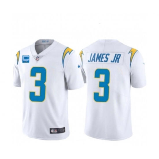 Men's Los Angeles Chargers 2022 3 Derwin James Jr. White With 2-star C Patch Vapor Untouchable Limited Stitched Jersey