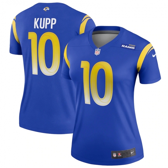 Women's Los Angeles Rams 10 Cooper Kupp Blue Nike Royal Game Jersey.webp