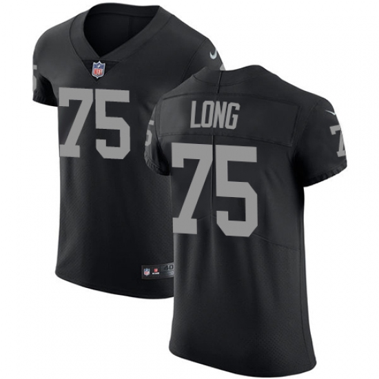 Men's Nike Oakland Raiders 75 Howie Long Black Team Color Vapor Untouchable Elite Player NFL Jersey