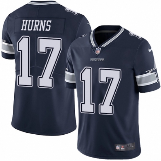 Youth Nike Dallas Cowboys 17 Allen Hurns Navy Blue Team Color Vapor Untouchable Limited Player NFL Jersey