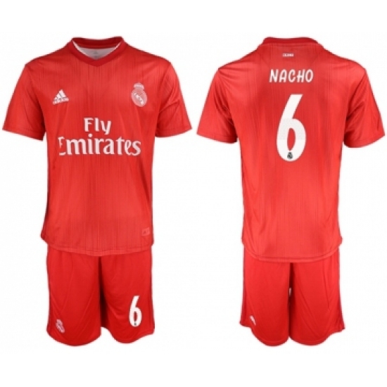 Real Madrid 6 Nacho Third Soccer Club Jersey