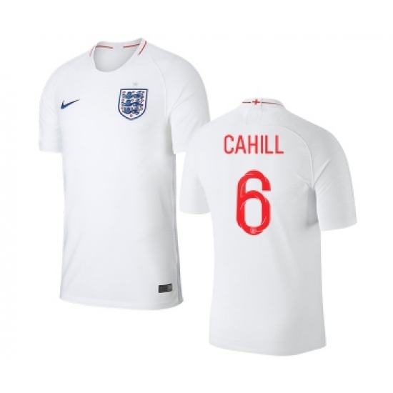England 6 Cahill Home Thai Version Soccer Country Jersey