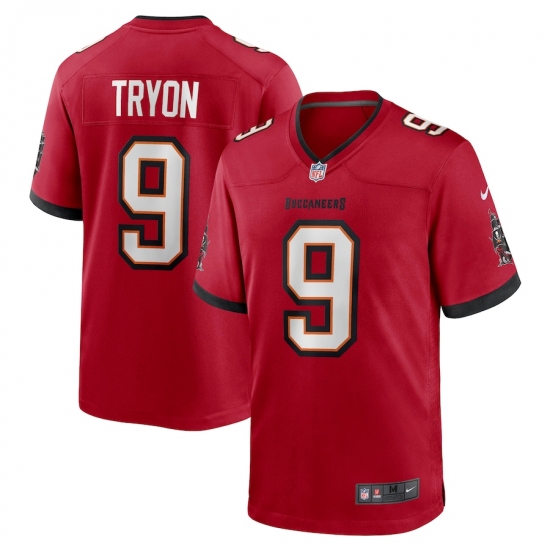 Men's Tampa Bay Buccaneers 9 Joe Tryon Nike Red 2021 NFL Draft First Round Pick No. 32 Game Jersey