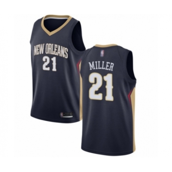 Women's New Orleans Pelicans 21 Darius Miller Swingman Navy Blue Basketball Jersey - Icon Edition